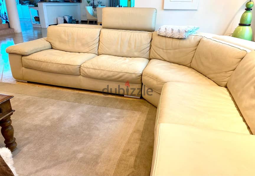 Italian Leather Sofa 2