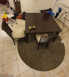 dining table with 4 chairs 4 0