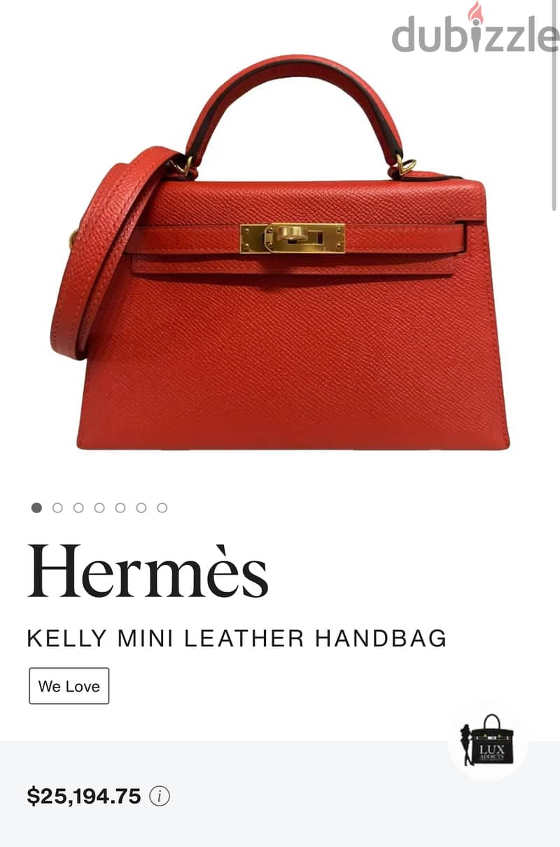 Hermes Mini Kelly Bag (Master Copy) 7