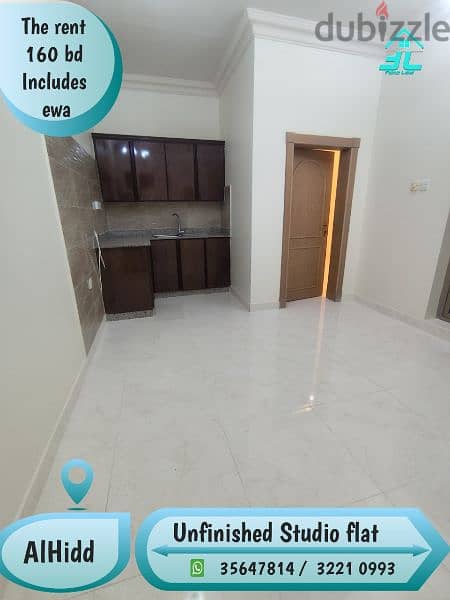 Clean flat one room &hall @ New hidd 160 bd including ewa 35647813 2