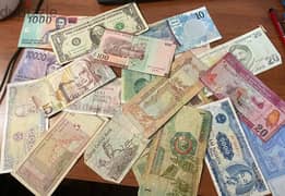 banknotes and coins for sale/exchange