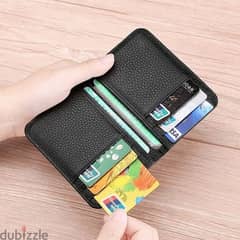 slim mini leather wallet 0