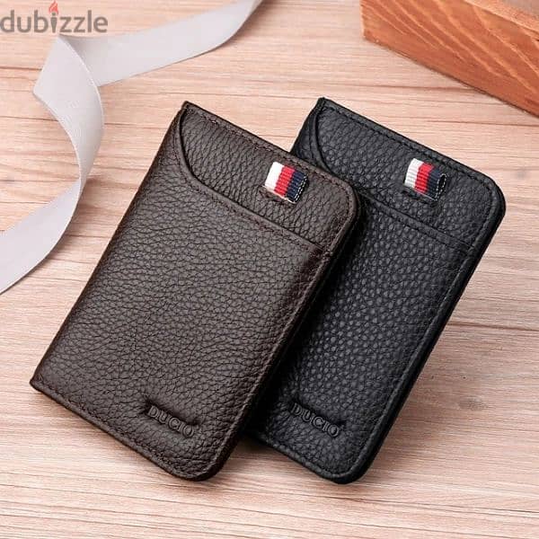 slim mini leather wallet 1