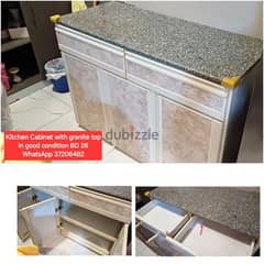 Kitchen cabinet with granite top and other items for sale wd Delivery