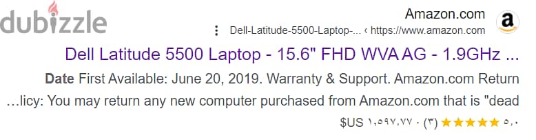 dell latitude 5500 16ram 500gb 8gen win11 FHD 6