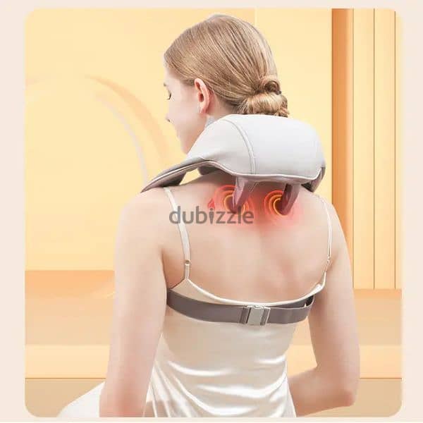 Neck and Shoulder Massager with Heat, Portable Massage Pillow, 0