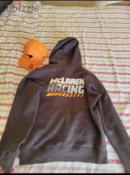 Official McLaren hoodie and cap (youth/kid, ages 8-12). 1