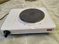 electric toaster + single electric hot plate