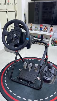 logitech g923 with shifter ps5 with stand  very good condition