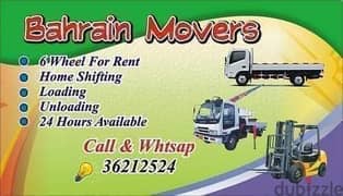 Six wheel for rent home shfiting delivey 24 hours 36212524