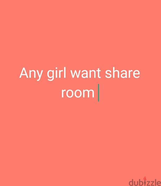 Sharing room for girl 0