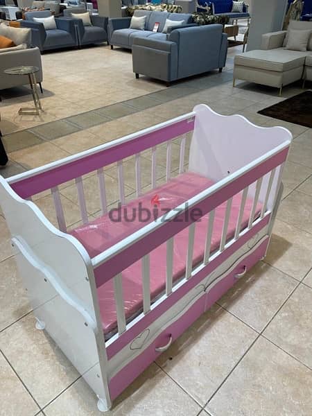 Pink baby bed 3