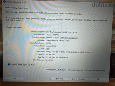 Dell inspiron  5379 x 360 convertible