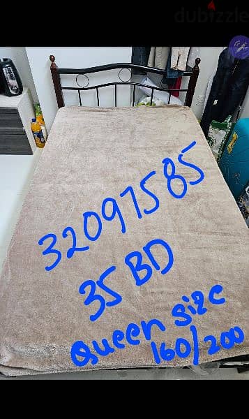 Queen size bed 35BD medicated matress 0