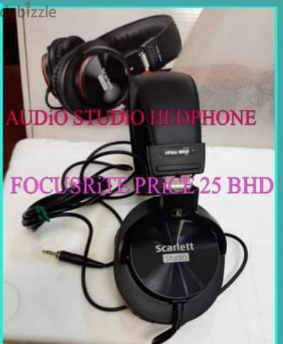 AUDIO STUDIO VOICEL MASTERANG MONITOR FOCUSRITE HEDPHONE FOR SALE