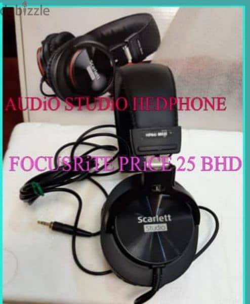 AUDIO STUDIO VOICEL MASTERANG MONITOR FOCUSRITE HEDPHONE FOR SALE 0