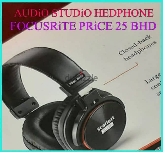 AUDIO STUDIO VOICEL MASTERANG MONITOR FOCUSRITE HEDPHONE FOR SALE 9