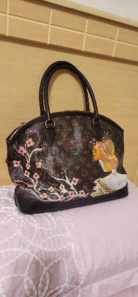 Louis Vuitton Lockit GM Handpainted Authentic Bag 1