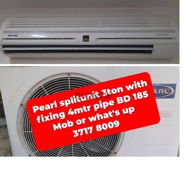 pearl splitunit 1 ton and other household items for sale with delivery 14