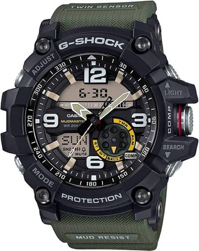 G shok mud master orginal watch green color