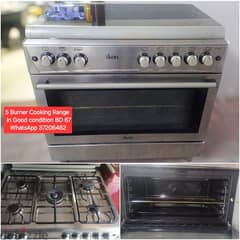 5 burner cooking range and other items for sale with Delivery