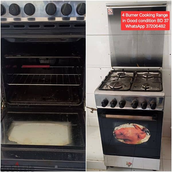 5 burner cooking range and other items for sale with Delivery 10