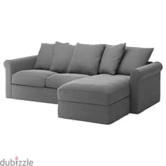 IKEA Sofa with Chaise Lounge and Storage & Movable back cushions 0