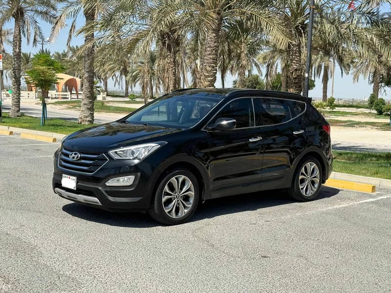 Hyundai Santa Fe 2014 black 1