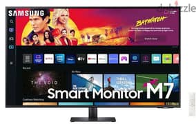 samsung monitors 43 inch M7 4K  لم يستعمل مجرد تم فتح الكارتون