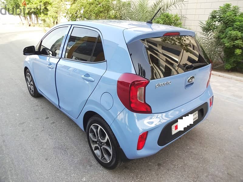 Kia Picanto HB 1.2 L 2021 Blue Under Warranty Agent Maintained Zero Ac 3