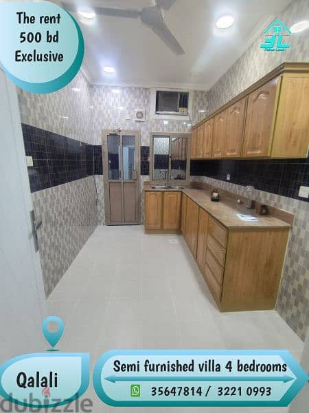 Big villa 4 rent @ Qalali 4 rooms 500 Exclusive( ewa Subsidized ) 3