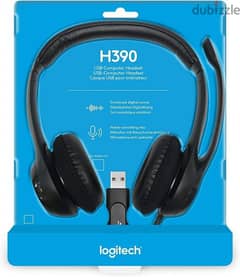 Logitech Headset H390 USB Wired Headset with Mic for PC/Laptop