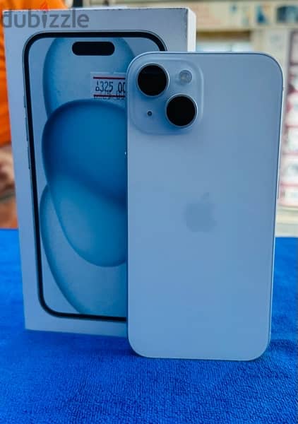 iPhone 15 blue color 128 gb very clean battery health 95 1