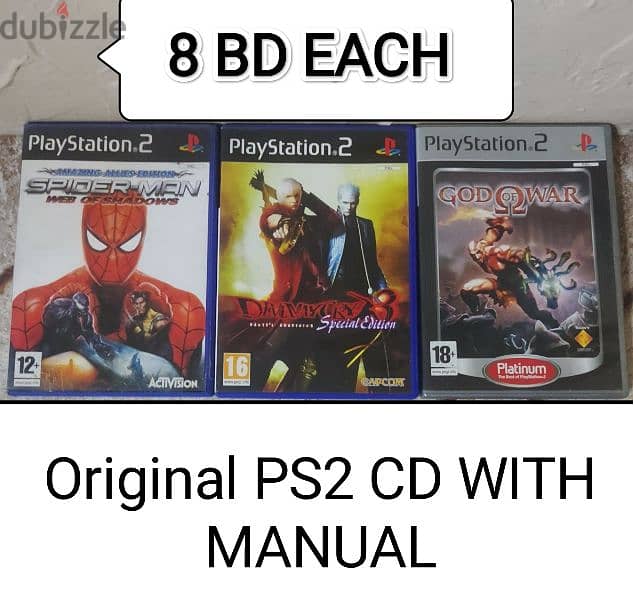 Original PS2 Cds with Manuals Complete 1