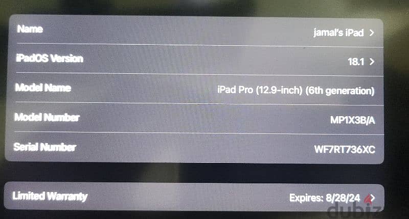 للبيع ايباد برو "12.9 الجيل 6 | Ipad pro 12.9" 6-Gen for sale 10