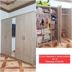 5 Door wardrobe and other items for sale with Delivery