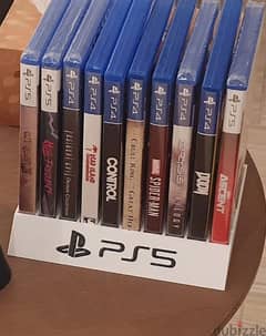 PS5 stand. ( Does NOT include the games ).