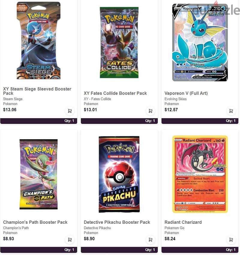 Pokemon TCG Sealed Cards Collection 6