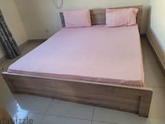 Double Bed with Matress n Cupboard only BD 100 0