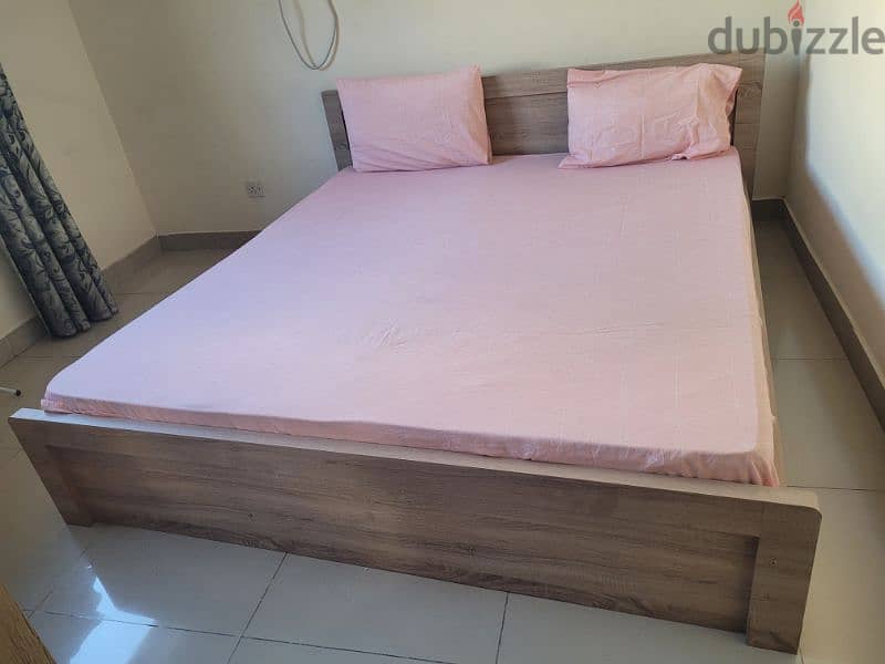 Double Bed with Matress n Cupboard only BD 100 1