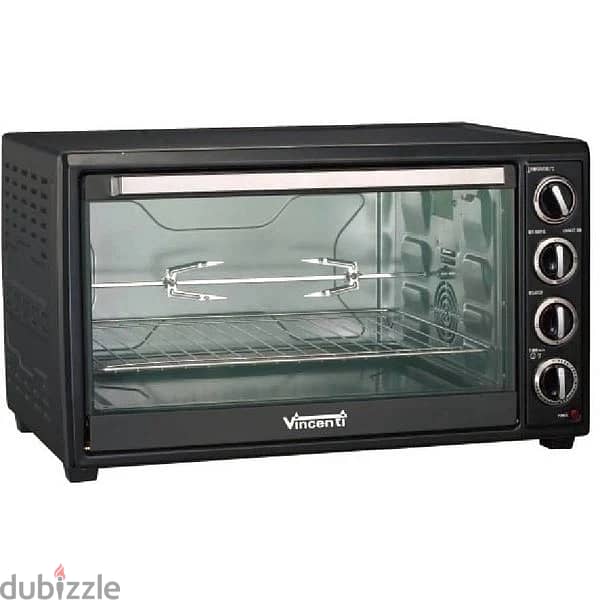 فرن كهربائي Vincenti Electric Oven Black 60L 0