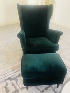 Ikea resting chair with foot rest 0