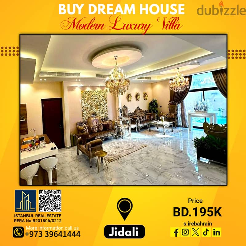 Fully Furnished Luxury Villa for Sale in Jidali near Sea Area  BD. 195, 1