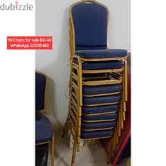 16 chair and other items for sale with Delivery 0