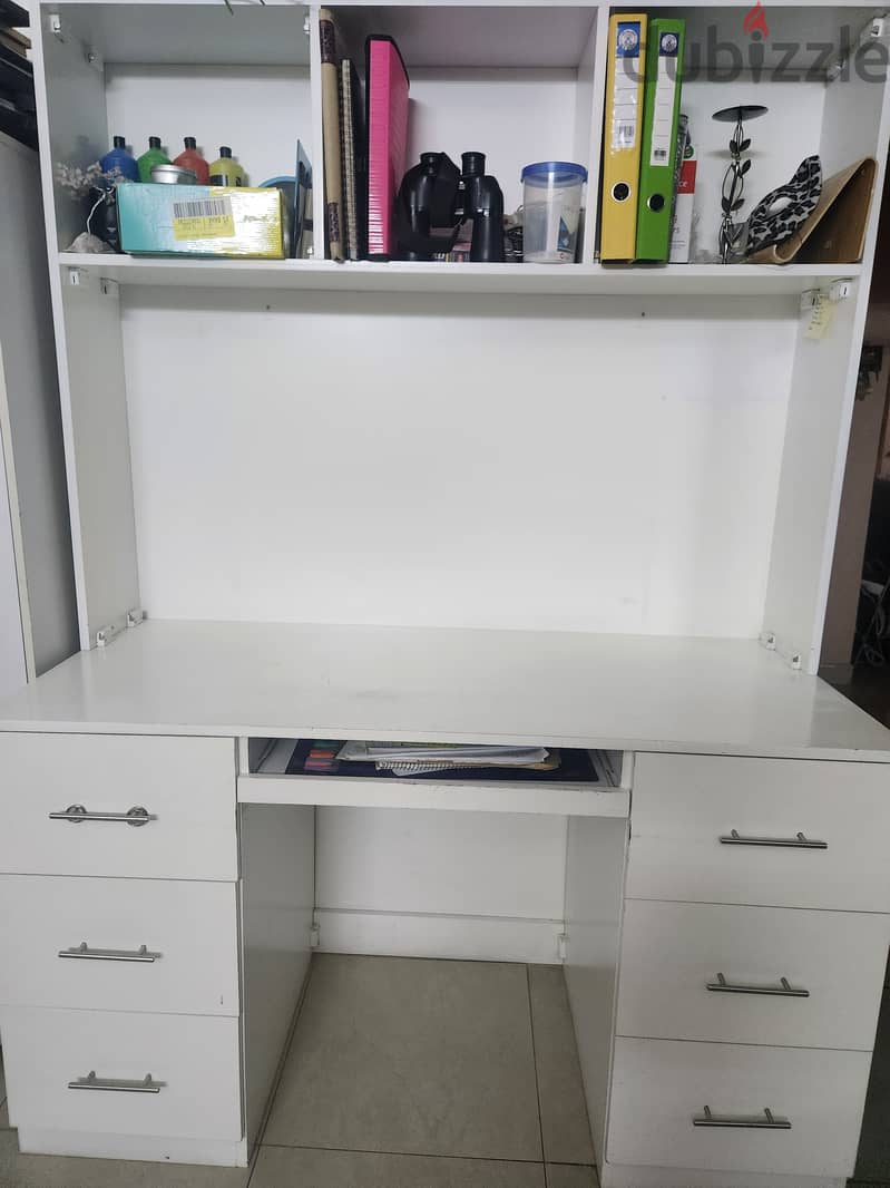 Study table with shelves, chair and cabinet 1