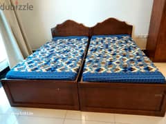 2 single smart beds along with new mattresses 0