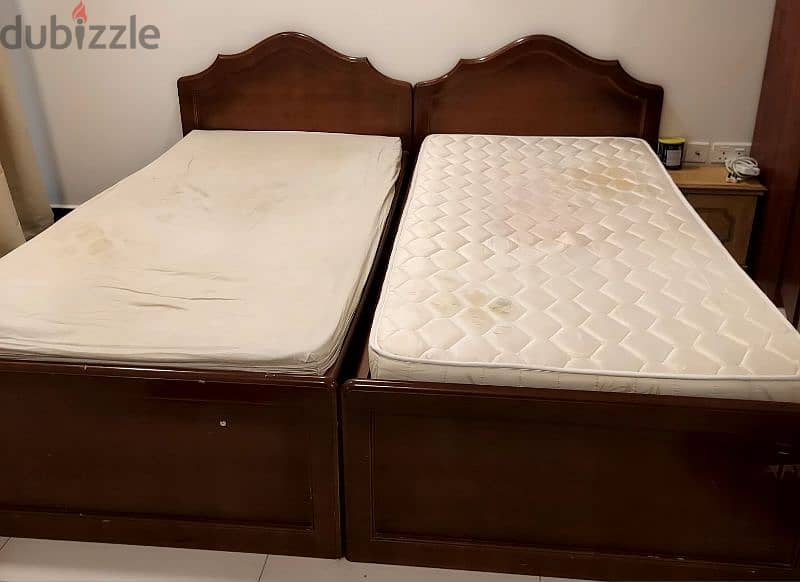 2 single smart beds along with new mattresses 2