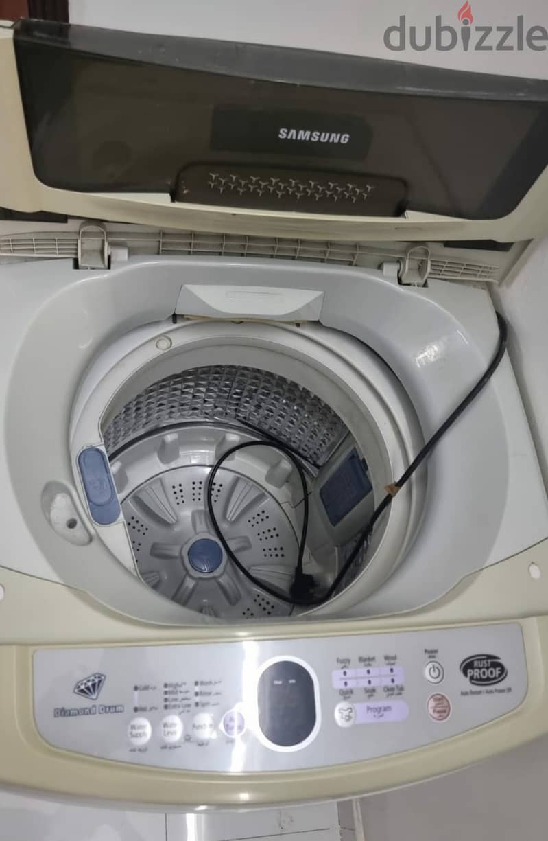 Samsung washing machine, rarely used,  2 pairs curtain with pipe 3