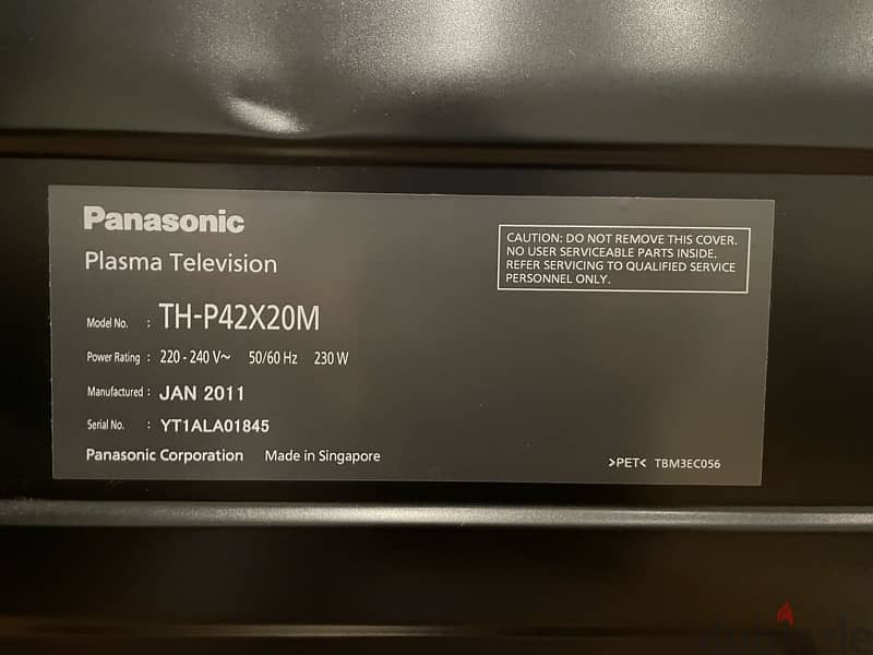 original Panasonic TV heavy duty 2