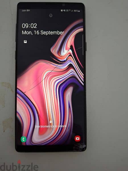 note 9 broken back and screen working fine 2